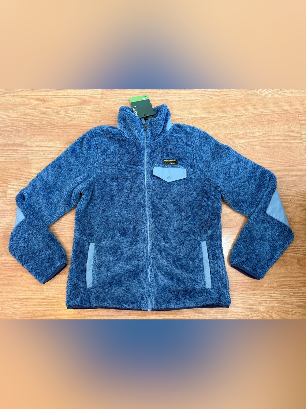L.L. Bean Hi-Pile Fleece FZ Jacket - Womens S - Blue - NWT